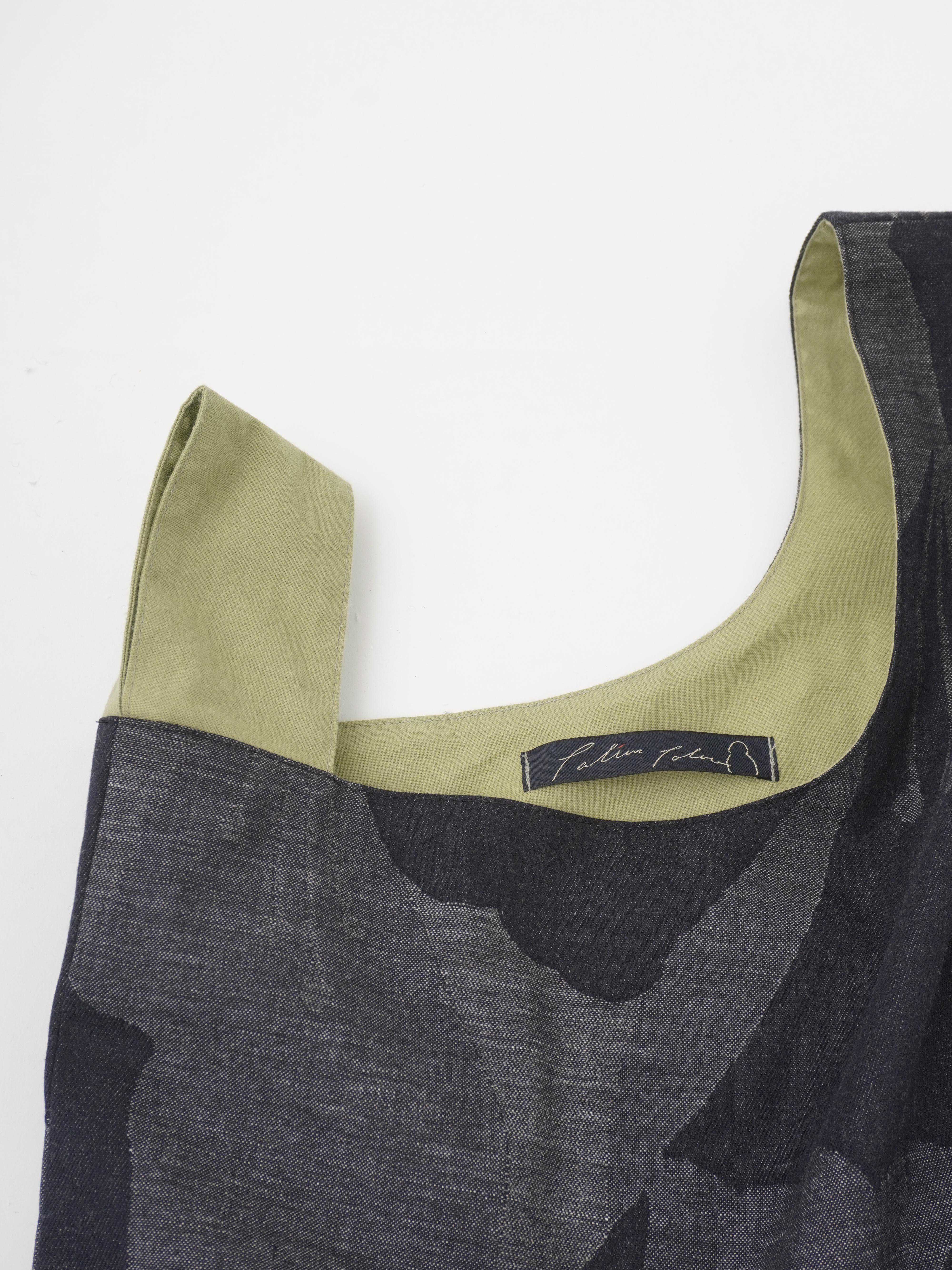 ケイトウ柄ジャガードバック