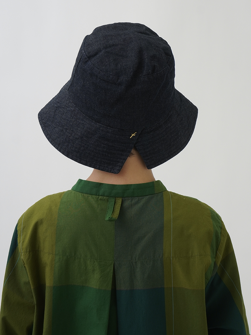 20／－ムラ糸ダンガリー スリットバケットハット