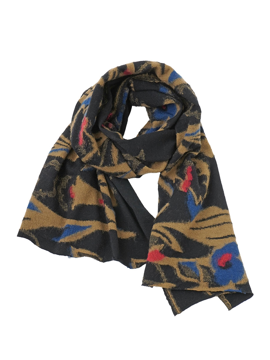 ２／４８ウールカットジャガード小春柄　ストール