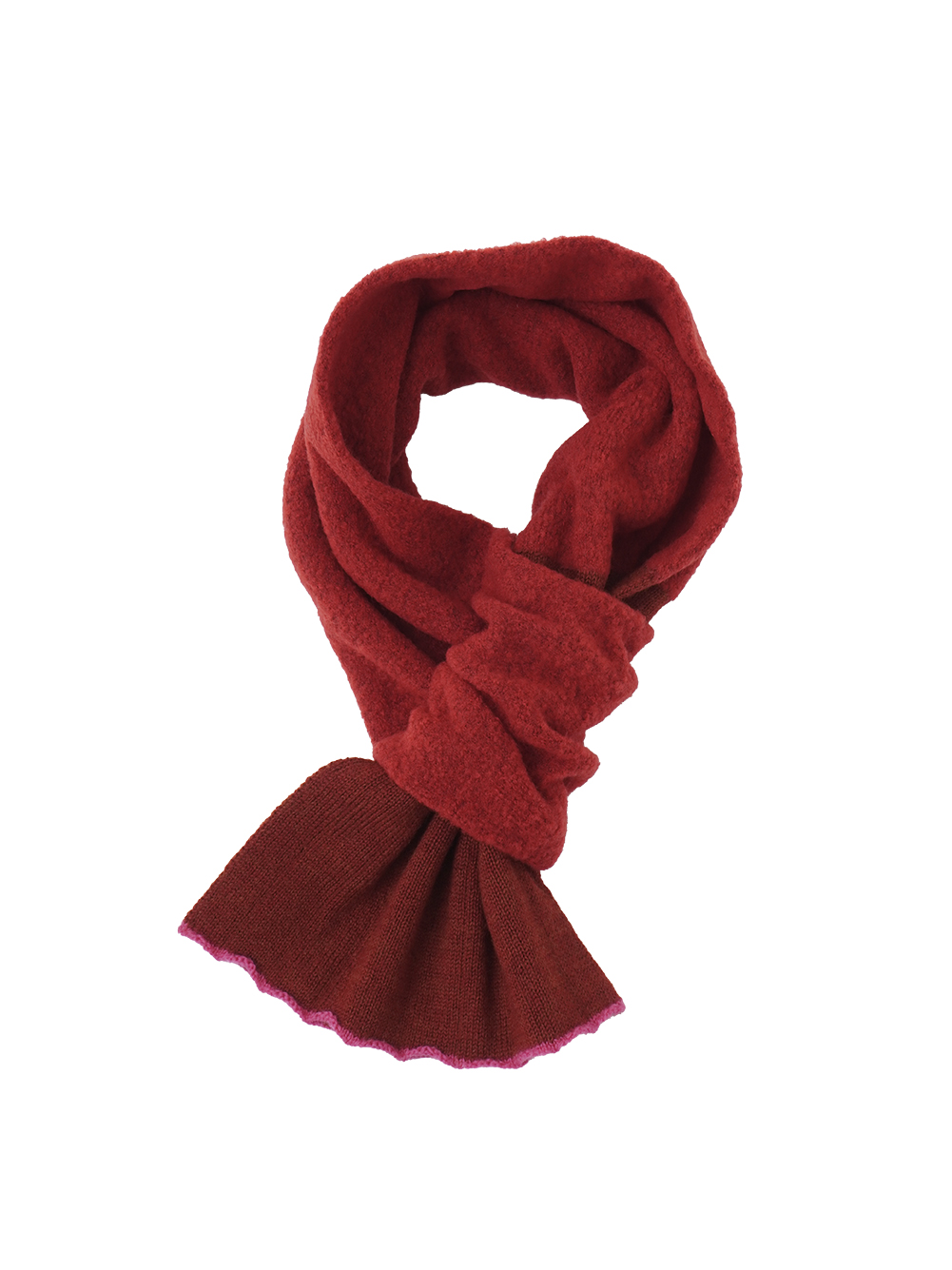 2／32×1／14ウール 波なみちいマフラー