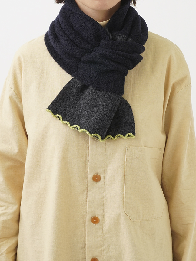 ぴーまるトムブラウンマフラー　カメ　クジラ　ネイビー　美品　アイルランド製 ぴーまるトムブラウンマフラー カメ クジラ ネイビー 美品