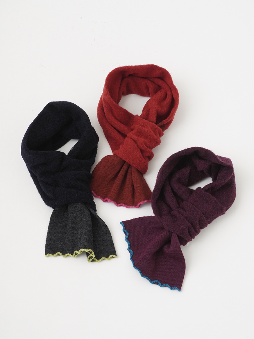 2／32×1／14ウール 波なみちいマフラー