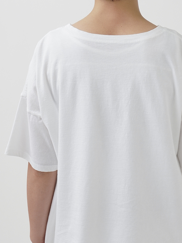 30／－ナチュラルソフト天竺 島浪プリントTシャツ