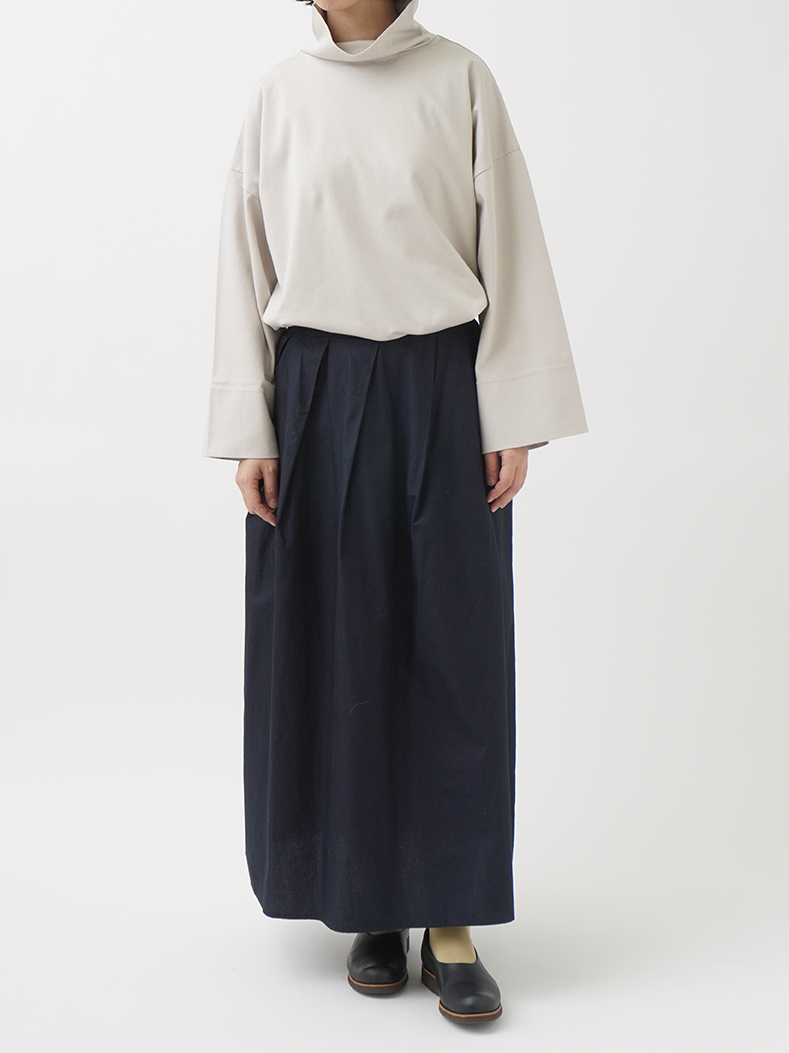 綿ポンチ タートル襟プルオーバー