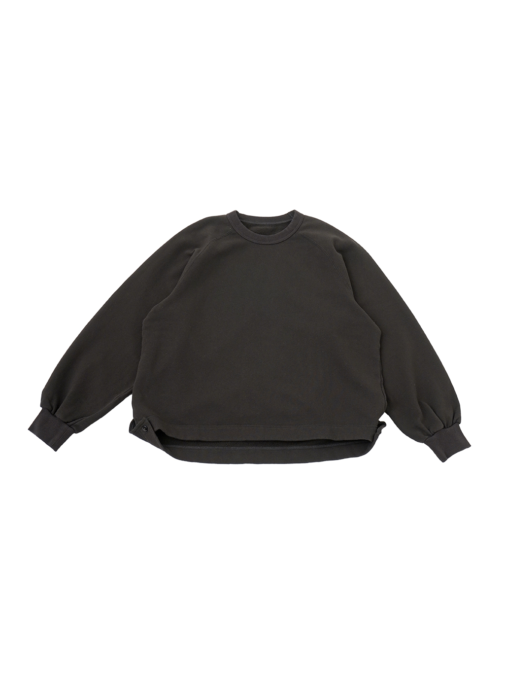 ３０／１０タンブラー起毛　変形ラグランスエットシャツ