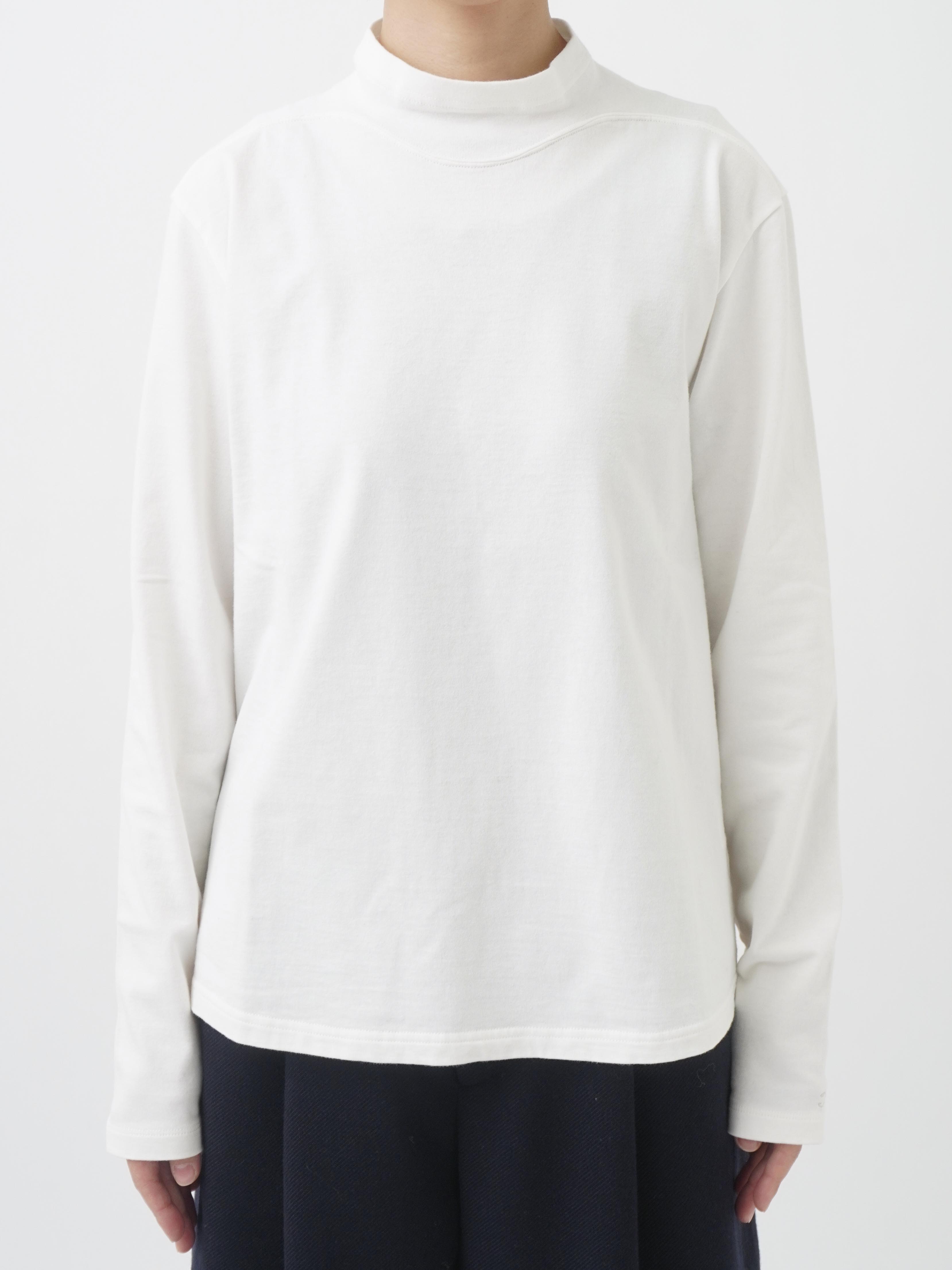 コットン天竺 ハイネックTシャツ