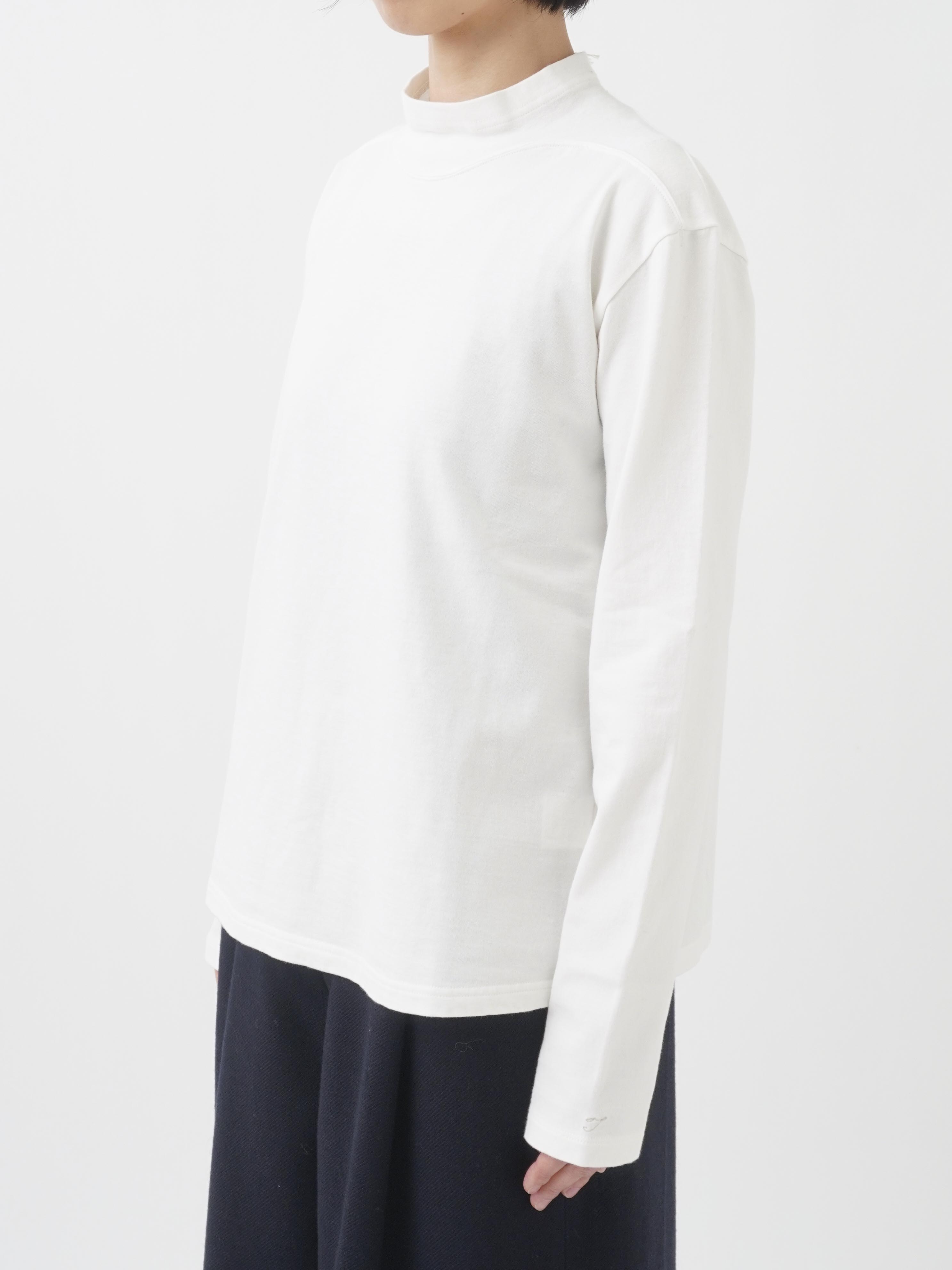 コットン天竺 ハイネックTシャツ