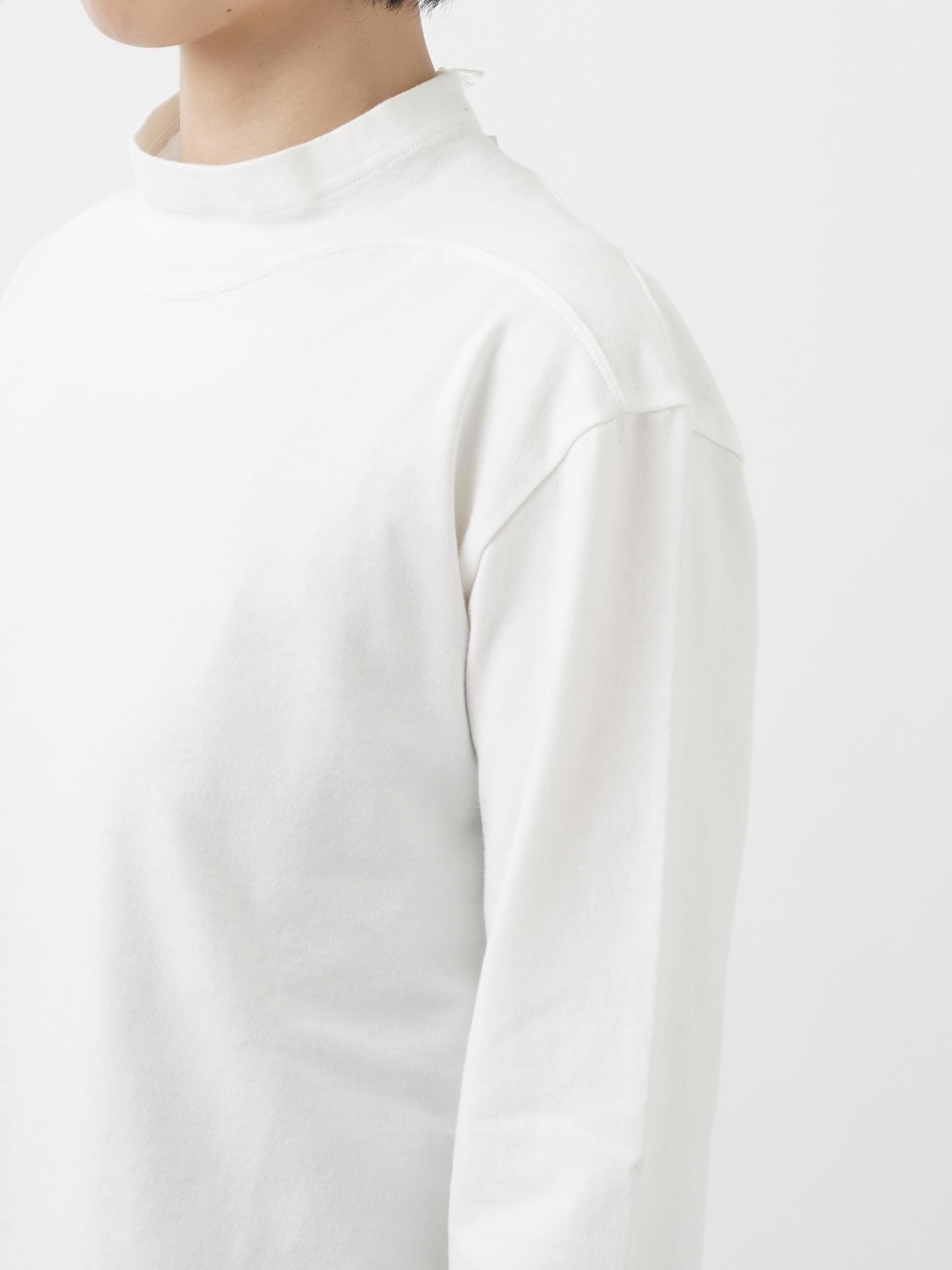 コットン天竺 ハイネックTシャツ