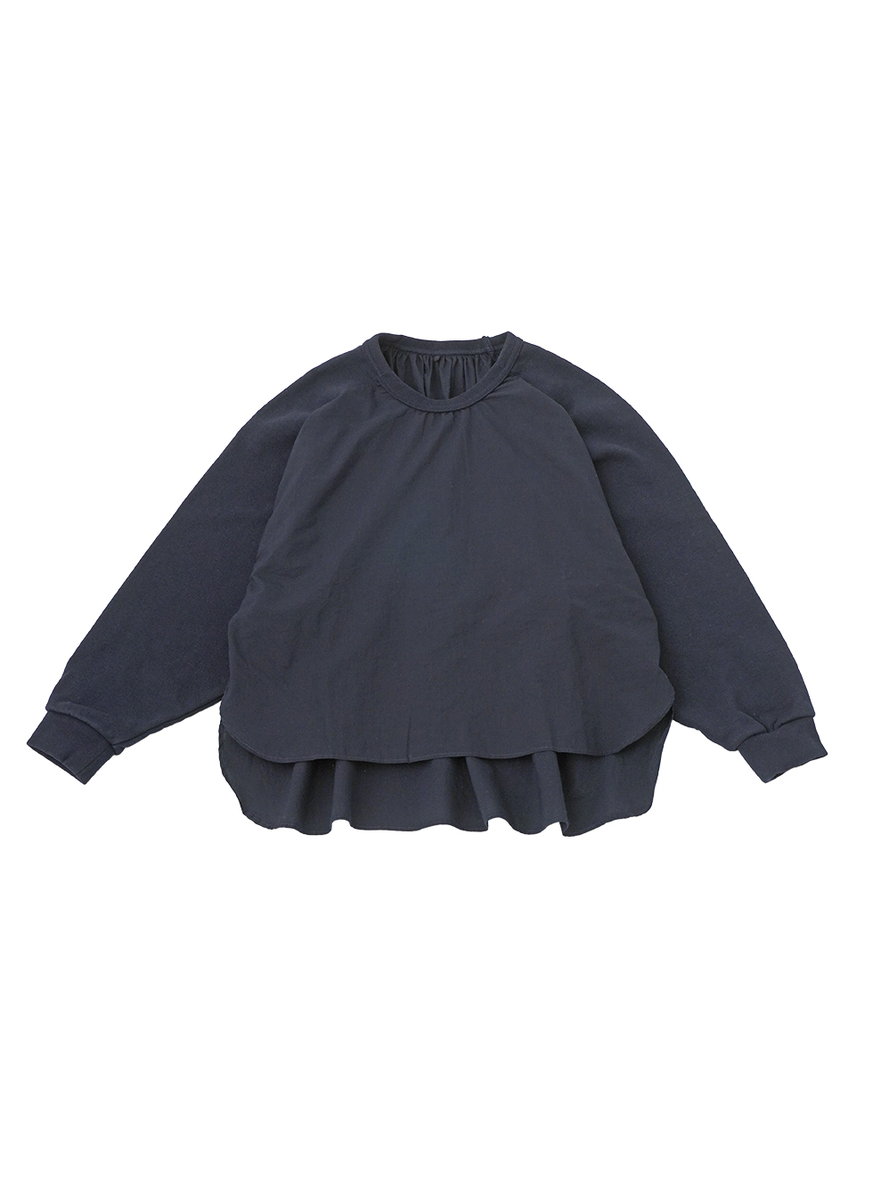 ８０／１タイプライター×国産裏毛　ラグランプルオーバー