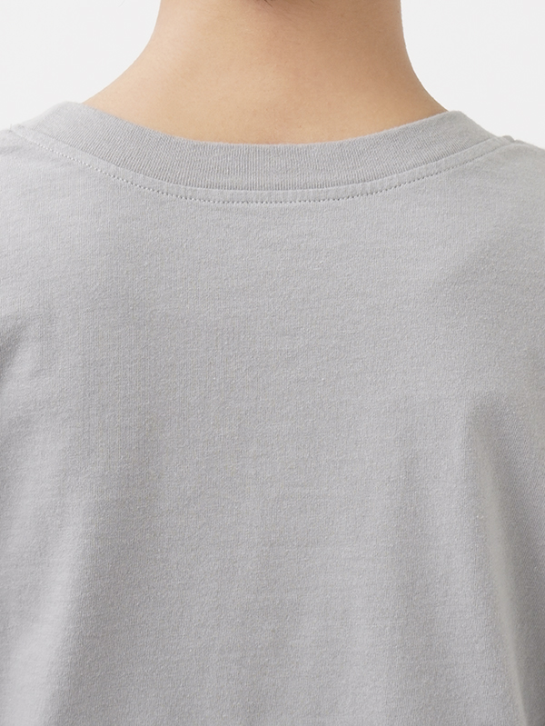 30／－ナチュラルソフト天竺 メッセージ刺繍Tシャツ
