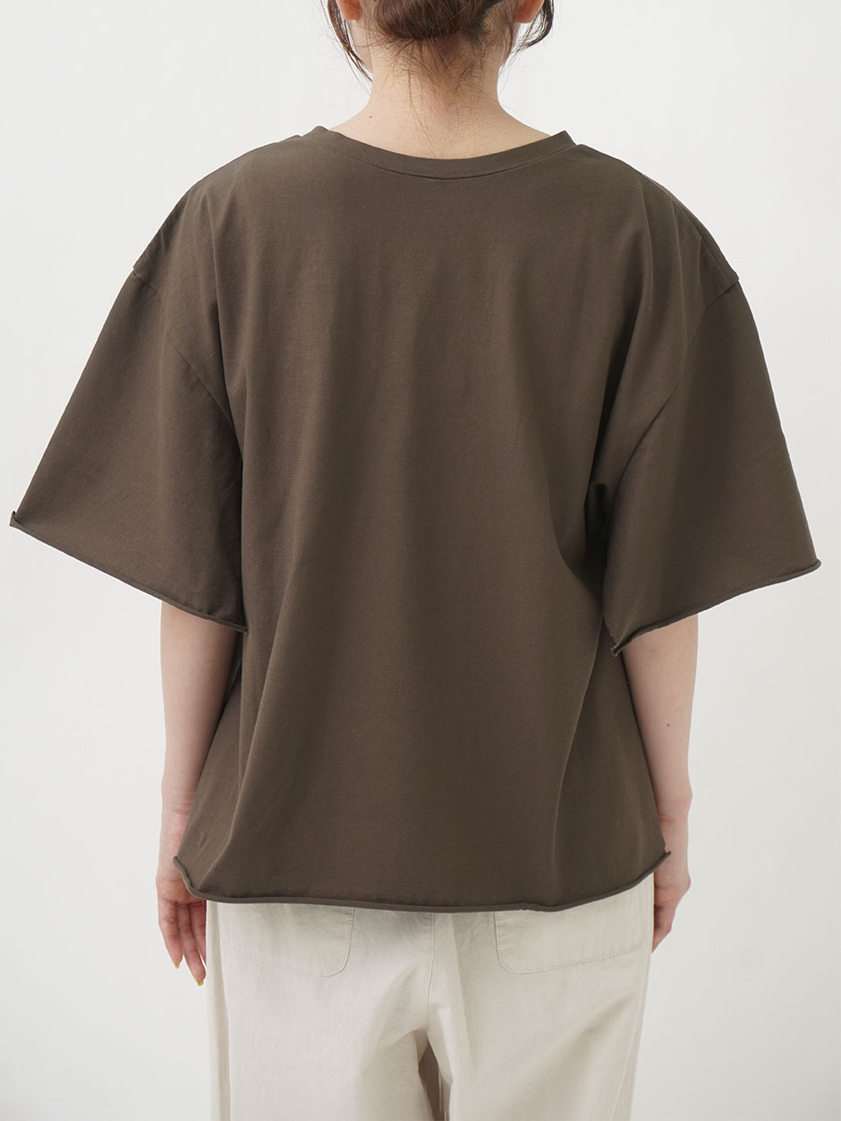 60／2強撚SZ天竺 ポンチョTシャツ