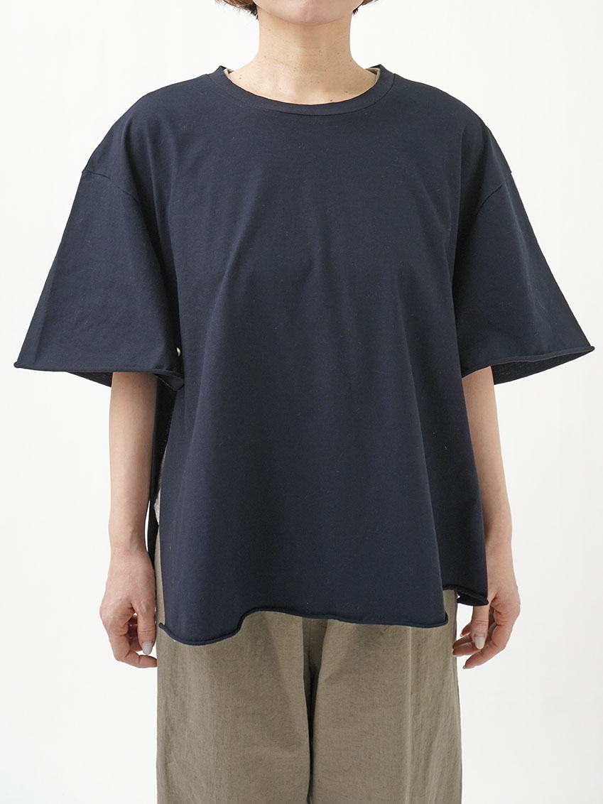 60／2強撚SZ天竺 ポンチョTシャツ