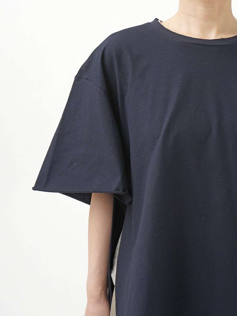 60／2強撚SZ天竺 ポンチョTシャツ