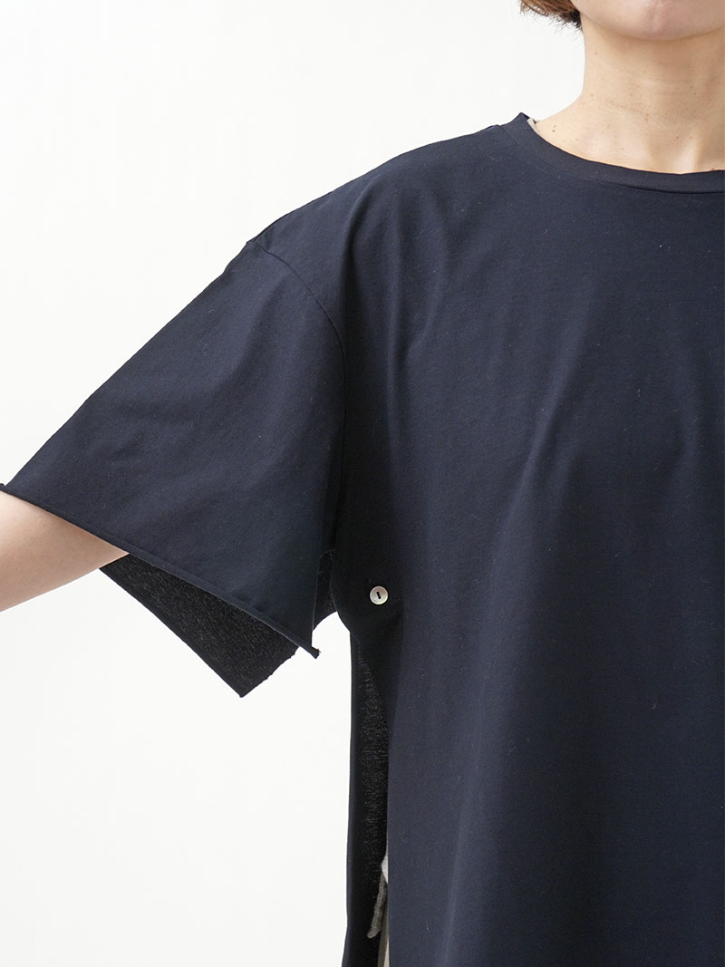 60／2強撚SZ天竺 ポンチョTシャツ