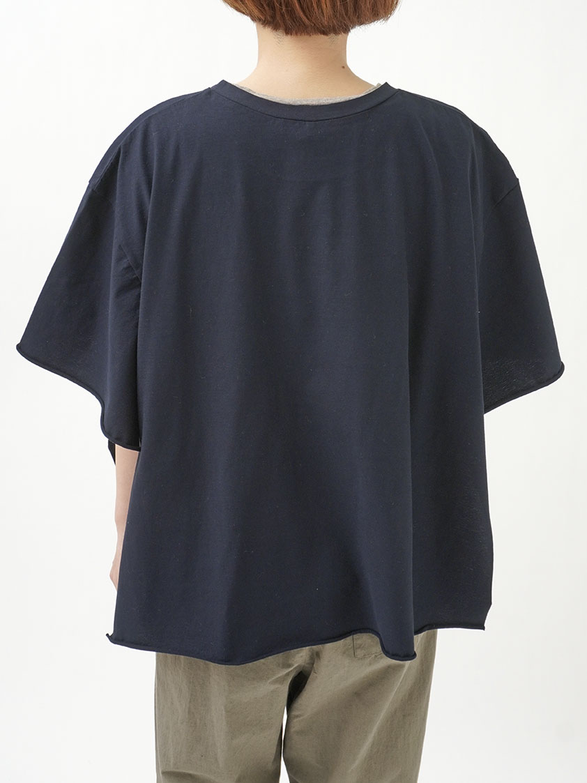 60／2強撚SZ天竺 ポンチョTシャツ