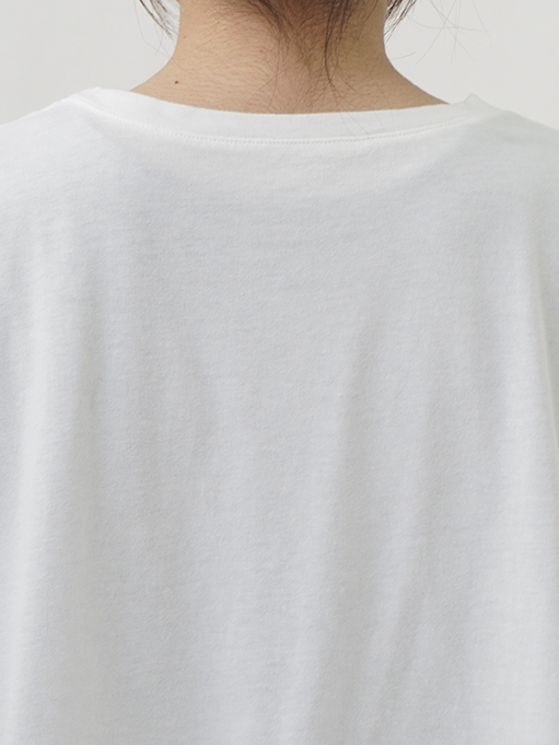 30／－ナチュラルソフト天竺 窓プリントTシャツ