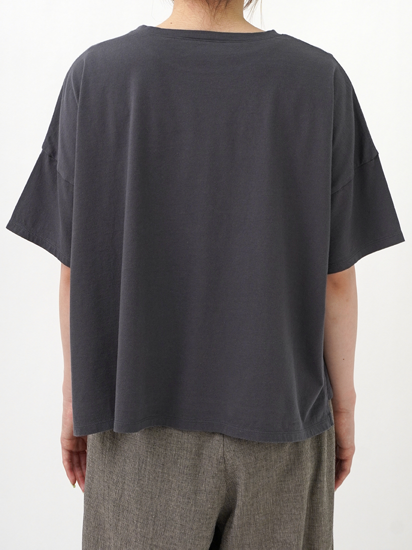 30／－ナチュラルソフト天竺 窓プリントTシャツ
