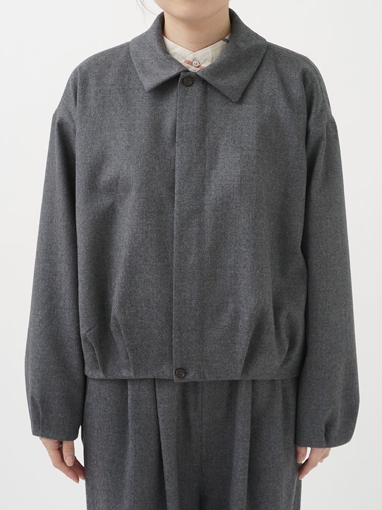 2／60ハイカウントフラノ バルーンブルゾン