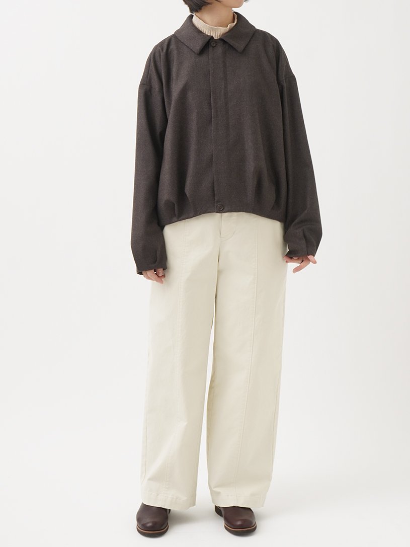 2／60ハイカウントフラノ バルーンブルゾン