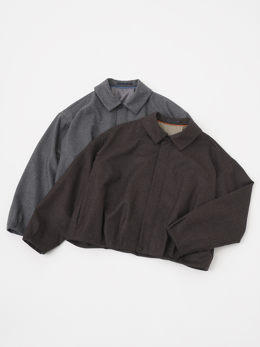 2／60ハイカウントフラノ バルーンブルゾン