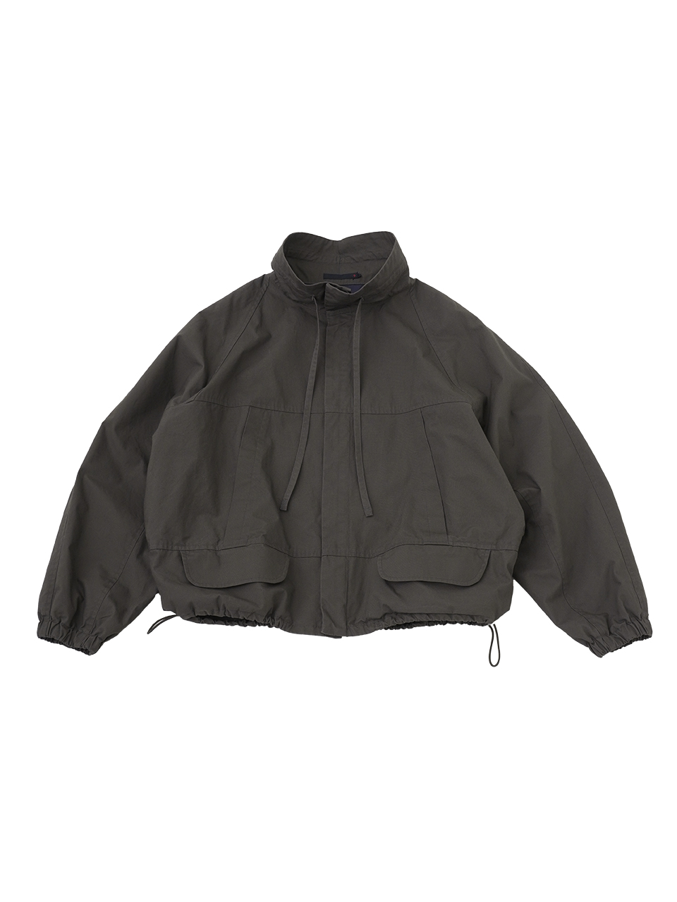 高密度コンパクト馬布ピーチ　ジップアップブルゾン