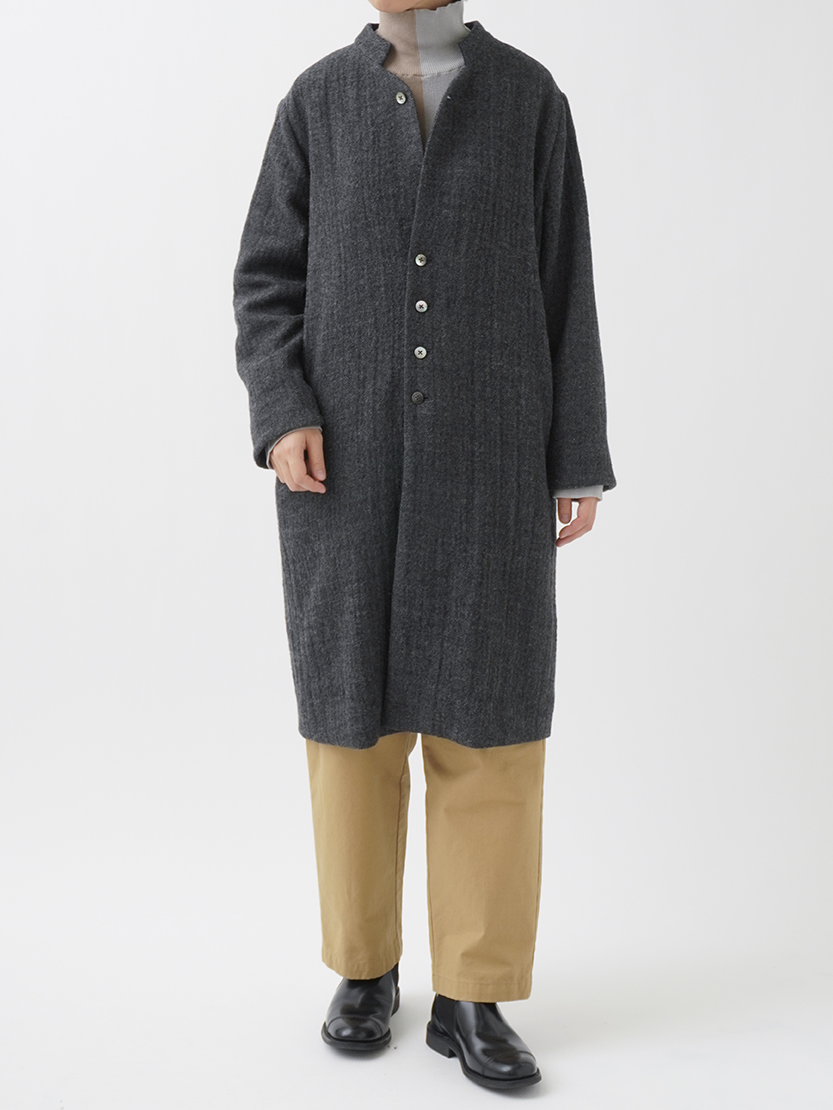 ガーゼヘリンボン 軽いコート