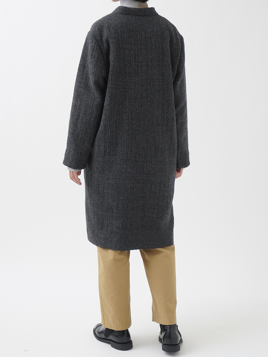 ウールガーゼヘリンボン 軽いコート ガーゼヘリンボン 軽いコート