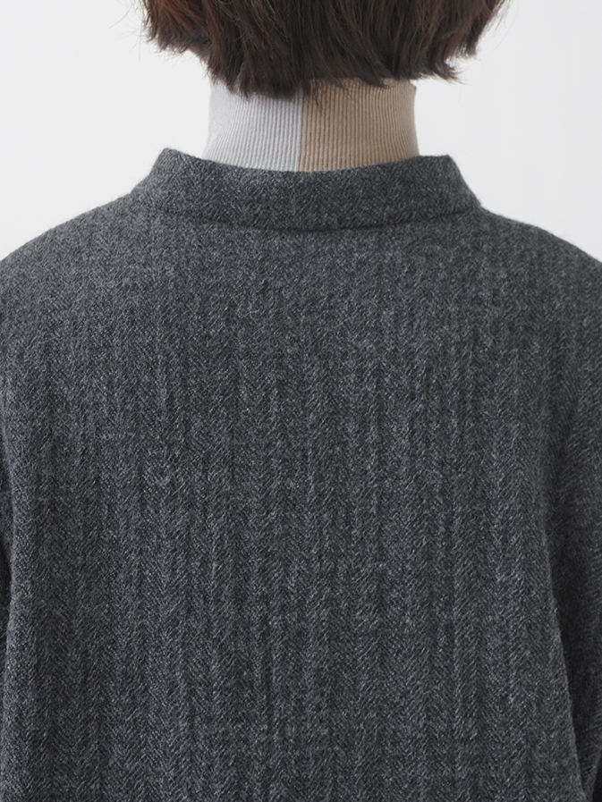 ガーゼヘリンボン 軽いコート