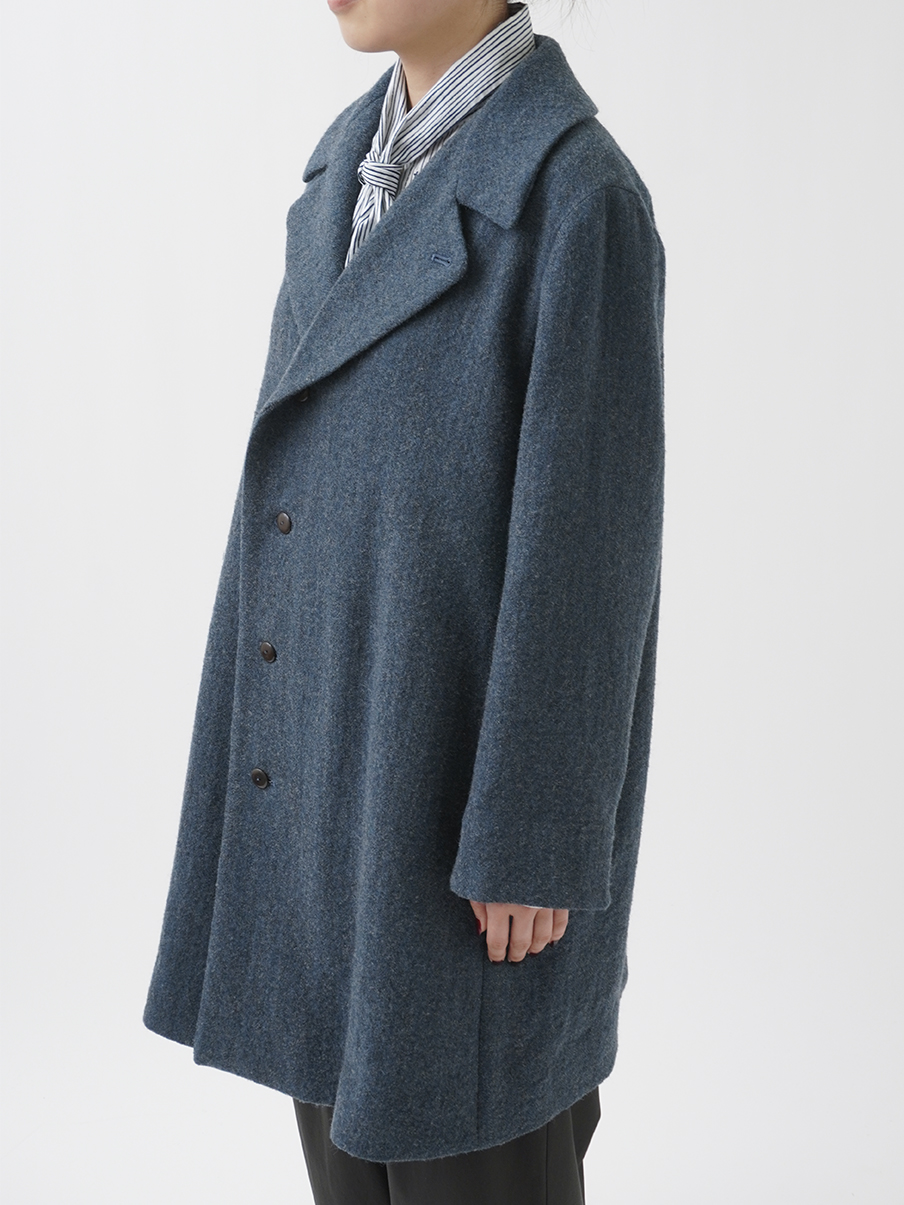 ガーゼヘリンボン 軽いゆったりコート