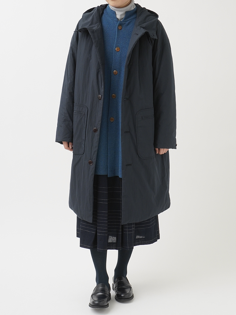 【パラスパレス】新品タグ付き ロングコート フード付き 中古・古着通販】Pal'las Palace (パラスパレス) フーデッド比翼ロング