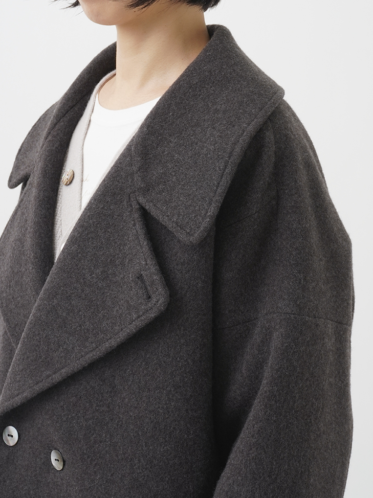 ラムウールビーバー ゆったりPコート