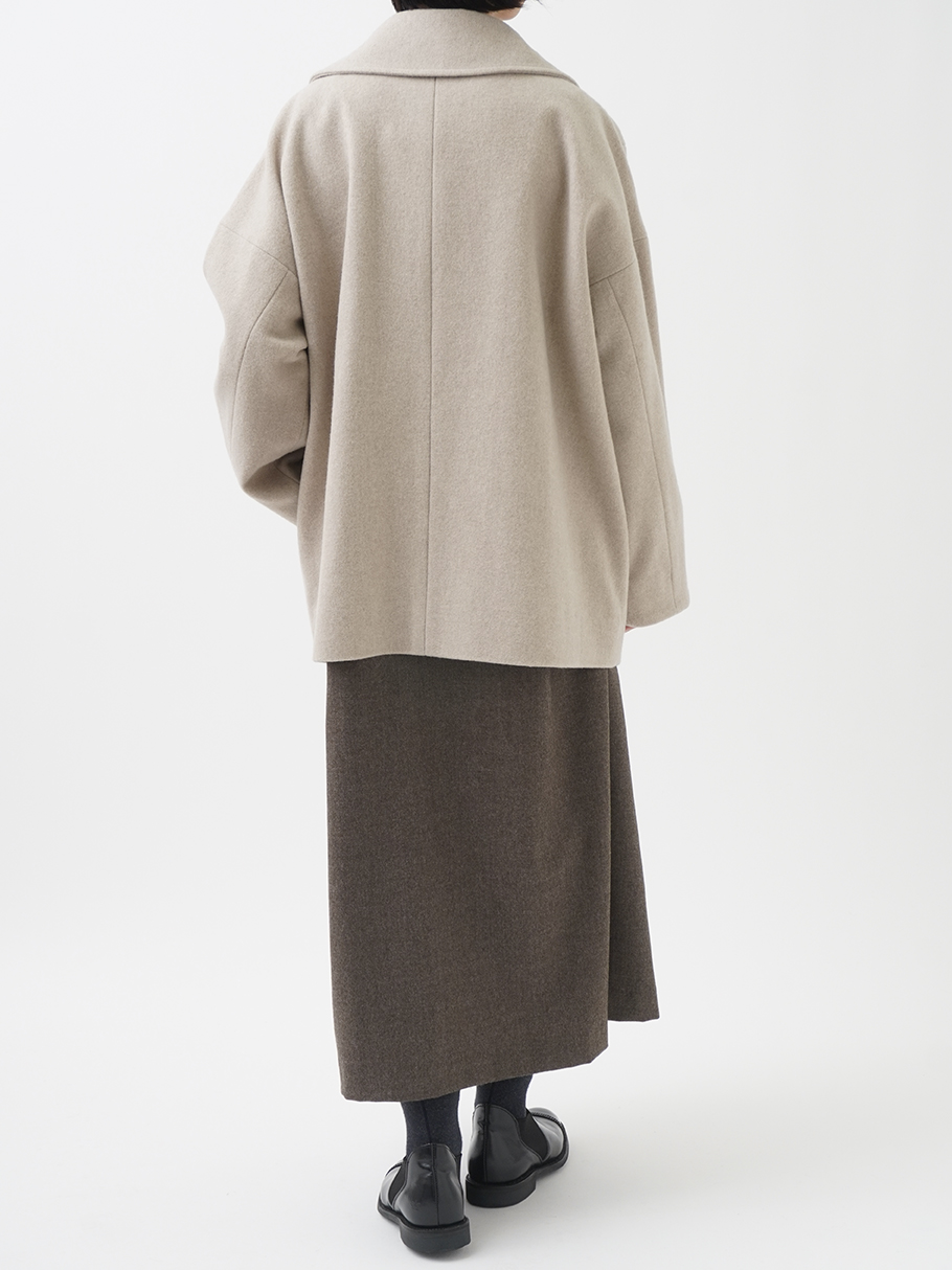 ラムウールビーバー ゆったりPコート