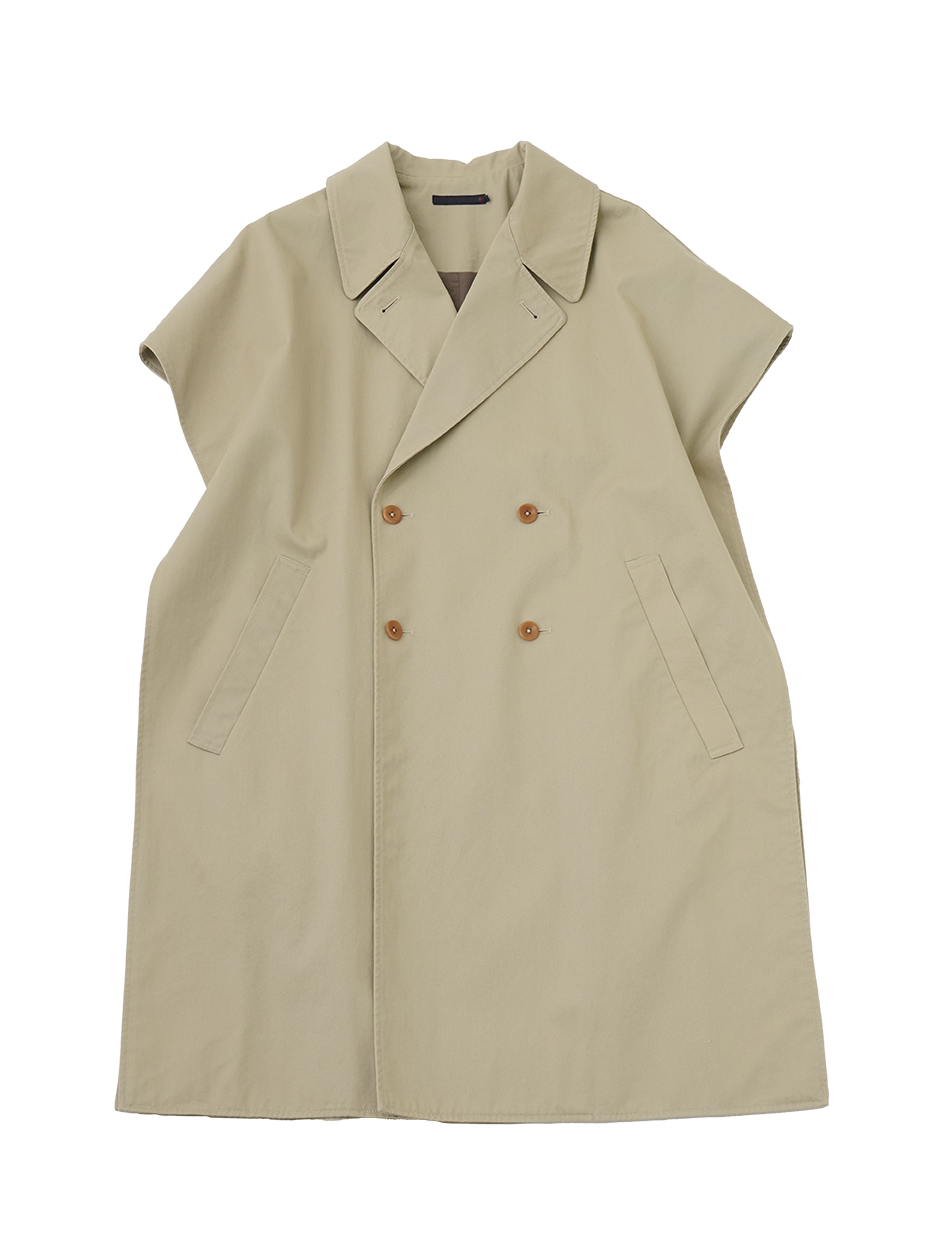 3／1ツイルクロス ノースリーブスプリングコート