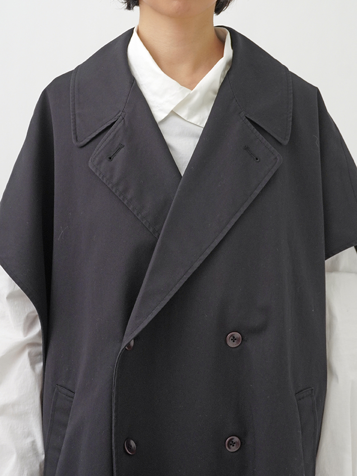 3／1ツイルクロス ノースリーブスプリングコート