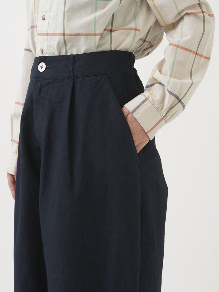 インディゴウェザー タックバルーンパンツ