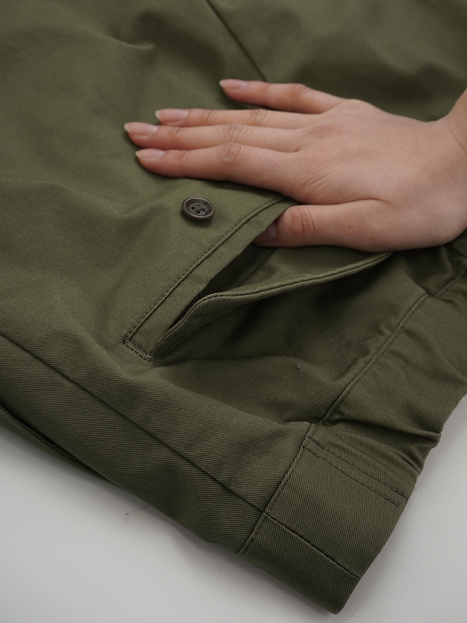 20チノラファーピーチ バルーンパンツ