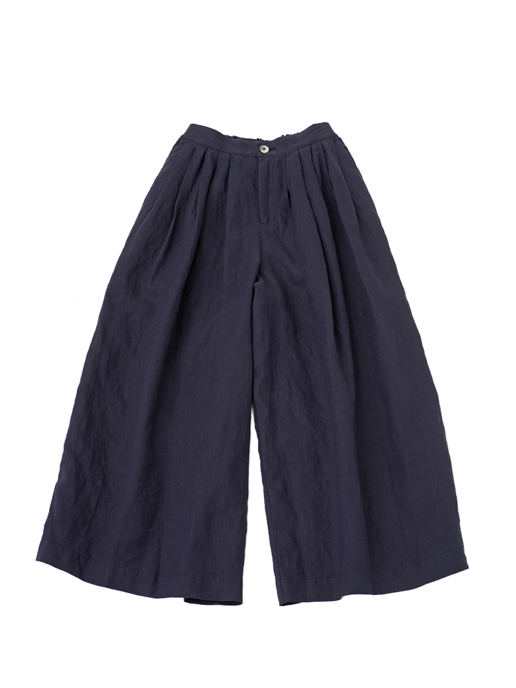 ４０／１リネン　タックワイドパンツ