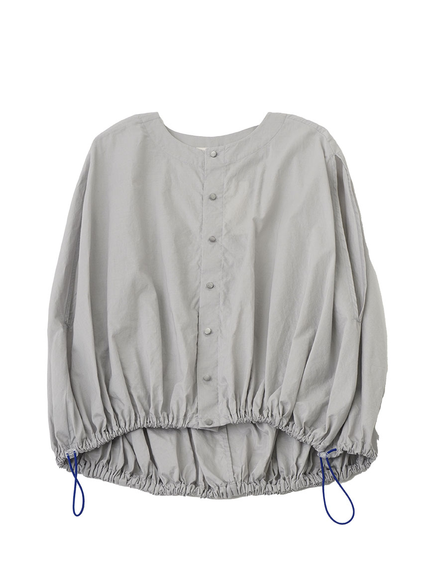 ６０／－ローン　裾絞りバルーンブラウス