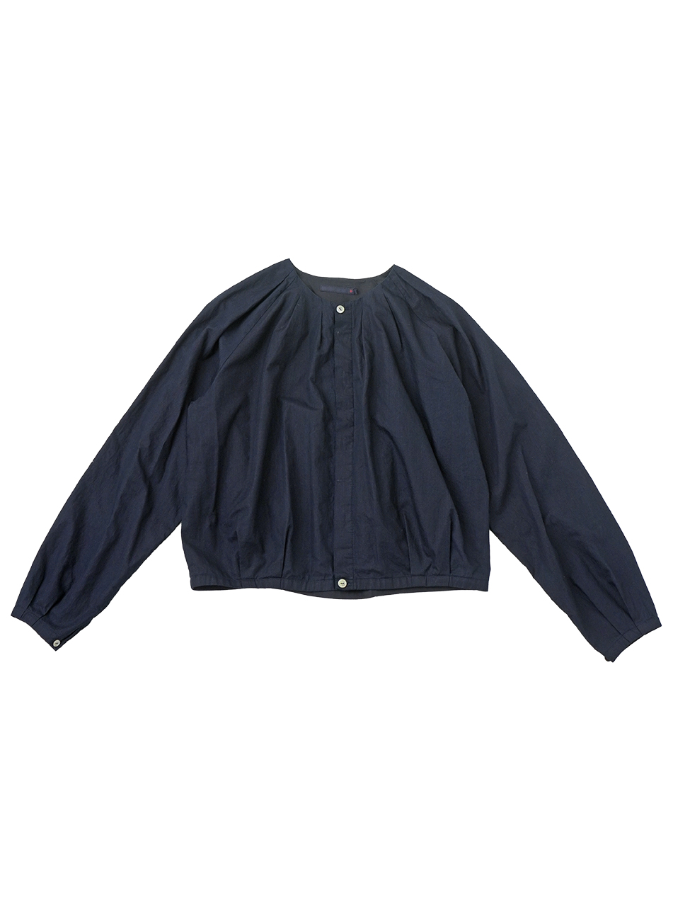 インディゴハイカウント　バルーンタックブラウス