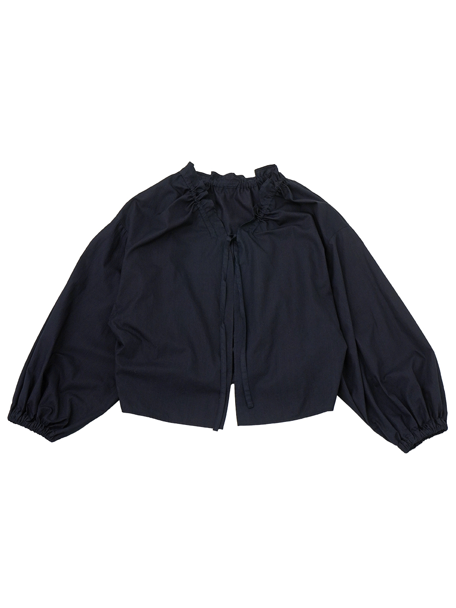 ６０／－インディゴハイカウント　フリルボレロ