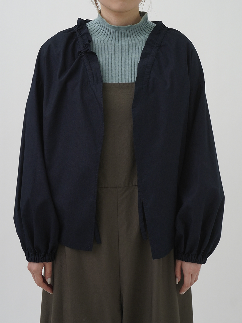 60／－インディゴハイカウント フリルボレロ