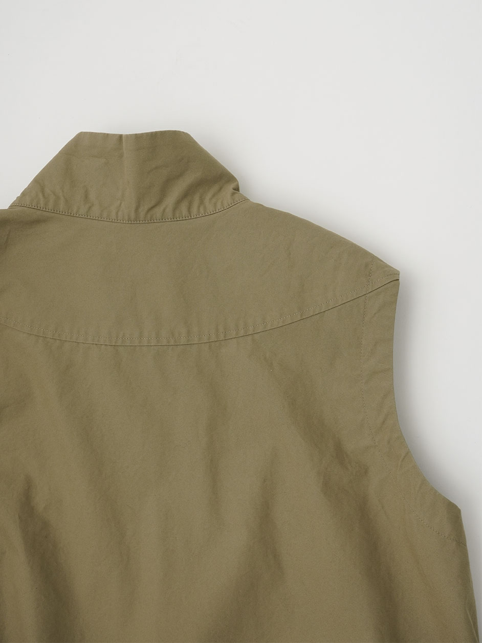 高密度コンパクト馬布ピーチ ジップアップベスト