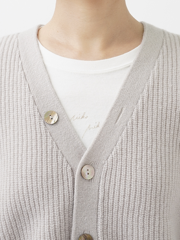 9Gメリノウール ワイドスリーブカーディガン