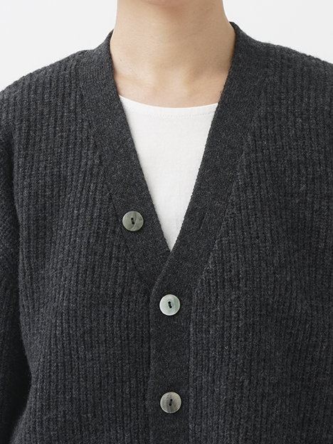 9Gメリノウール ワイドスリーブカーディガン