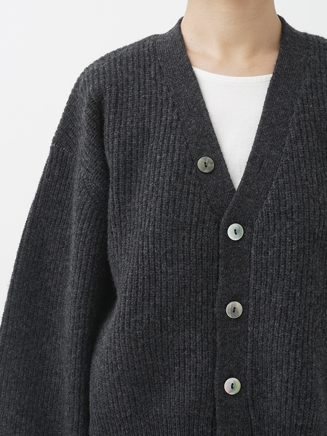 9Gメリノウール ワイドスリーブカーディガン