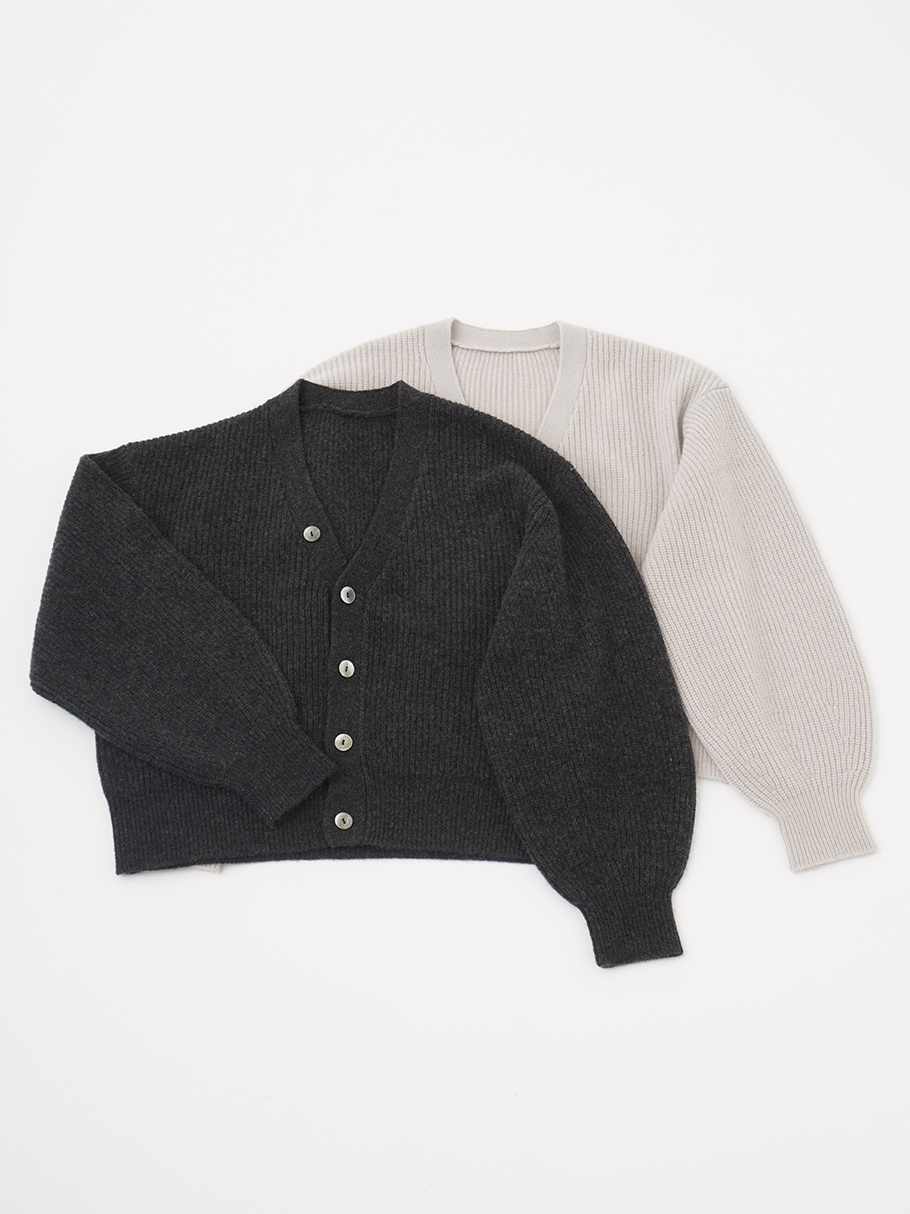 9Gメリノウール ワイドスリーブカーディガン
