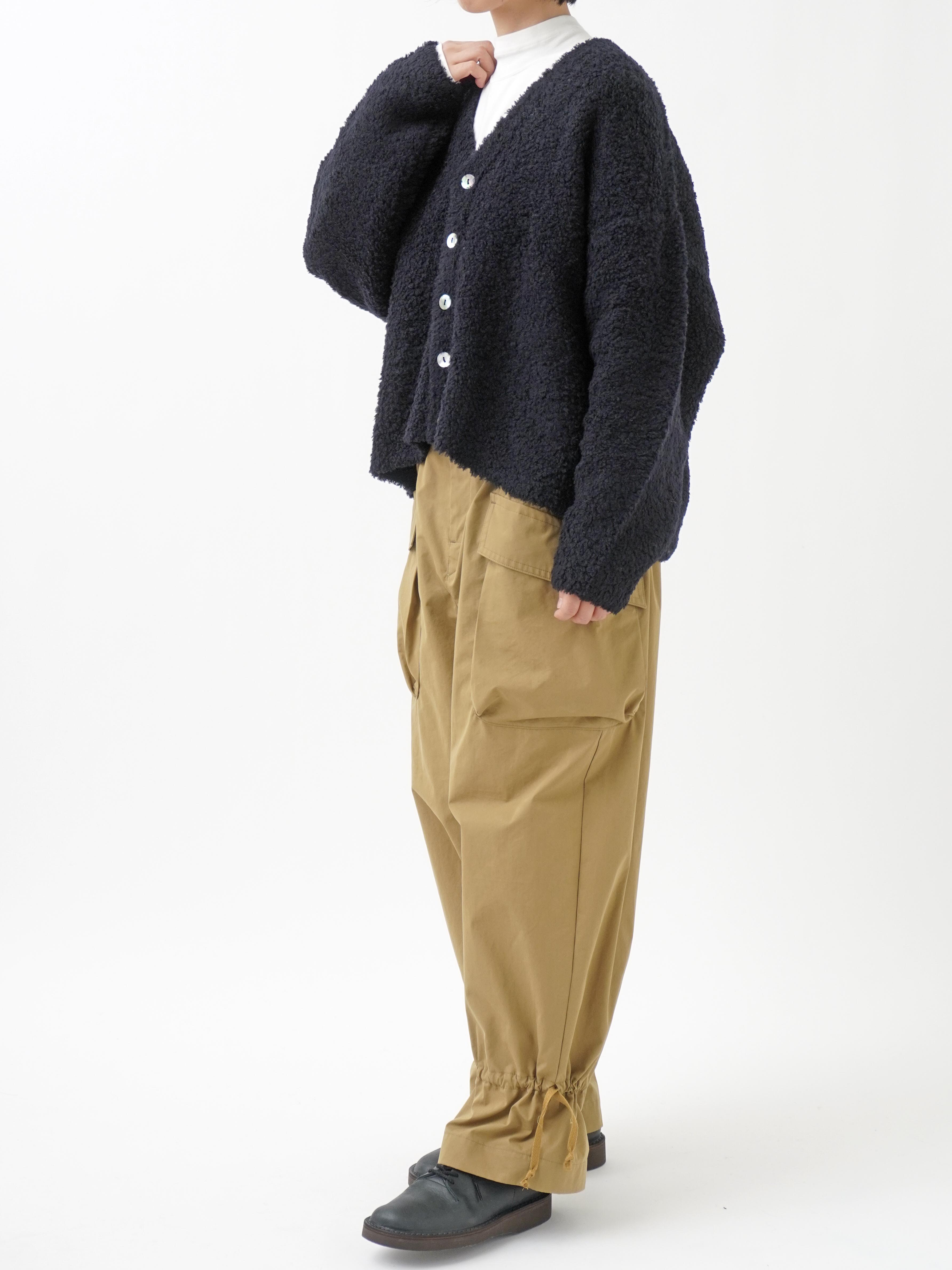 3Gウールナイロン モコモコカーディガン