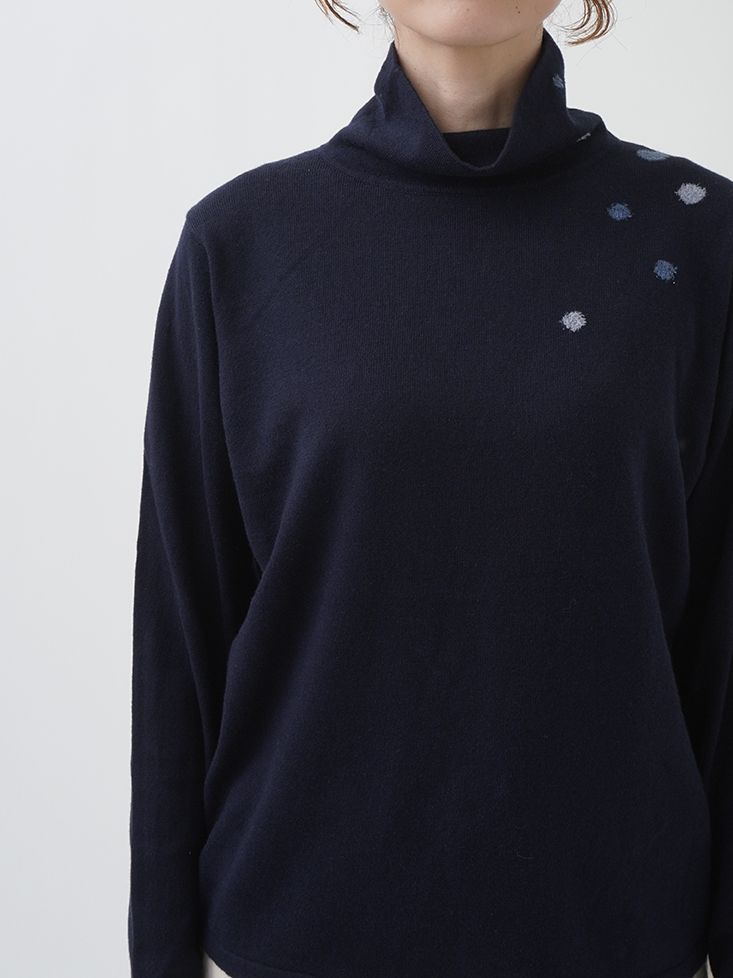 【未使用】NOBLEウエストディテールコットンプルオーバー　ネイビー Noble - NOBLE ウエストディテールコットンプルオーバー