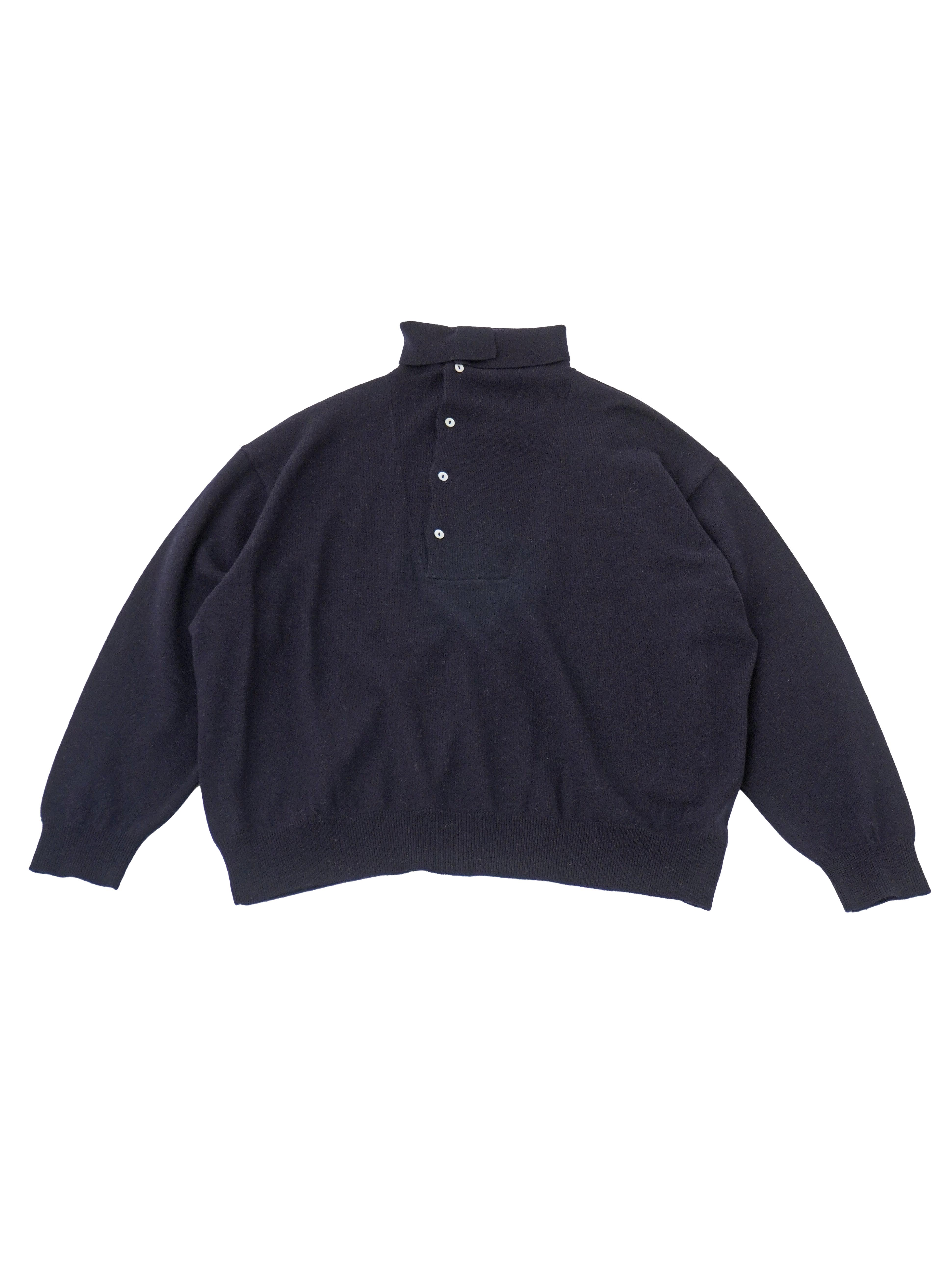 １２Ｇメリノウール　スタンド襟プルオーバー