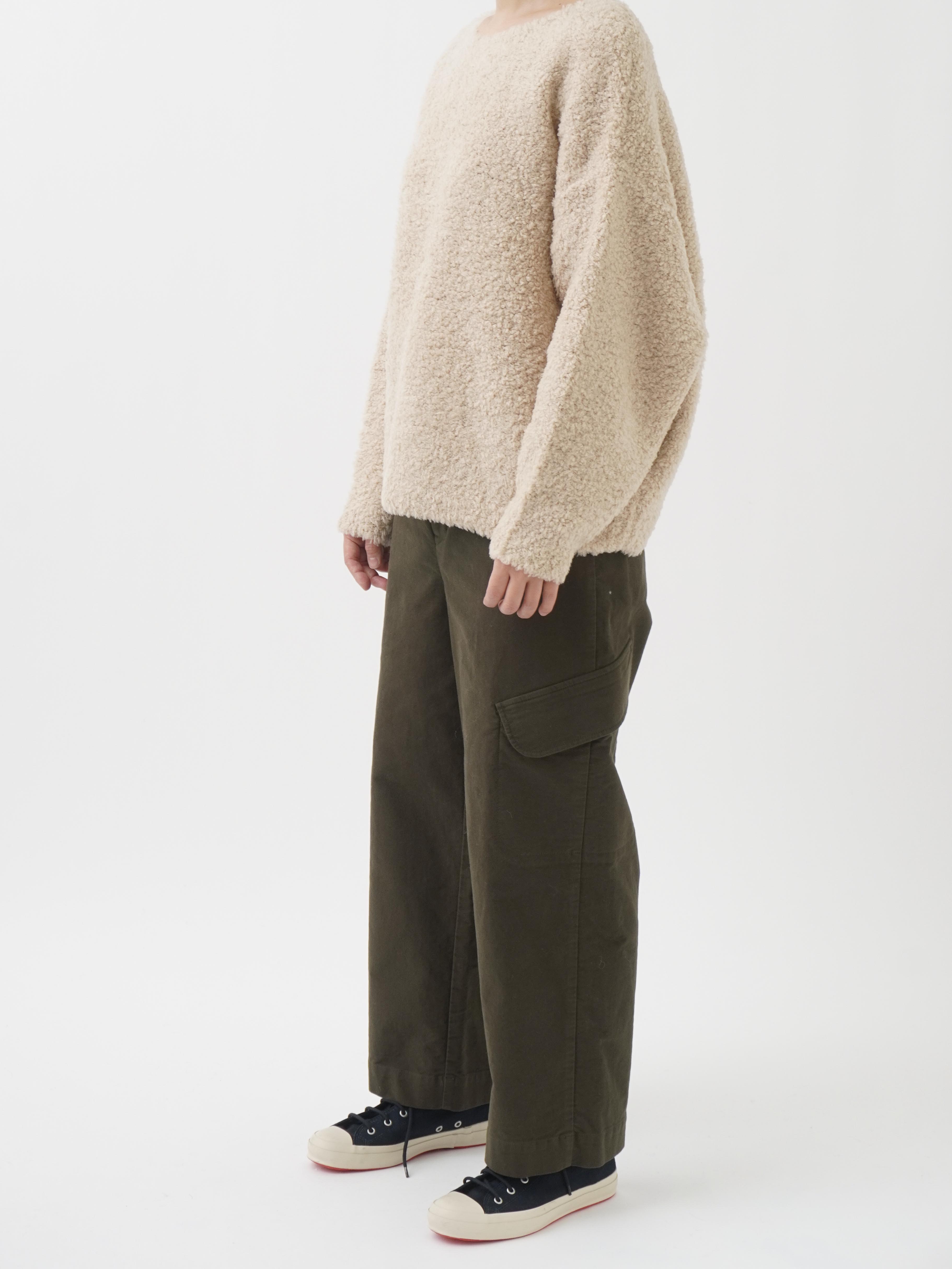 3Gウールナイロン モコモコプルオーバー